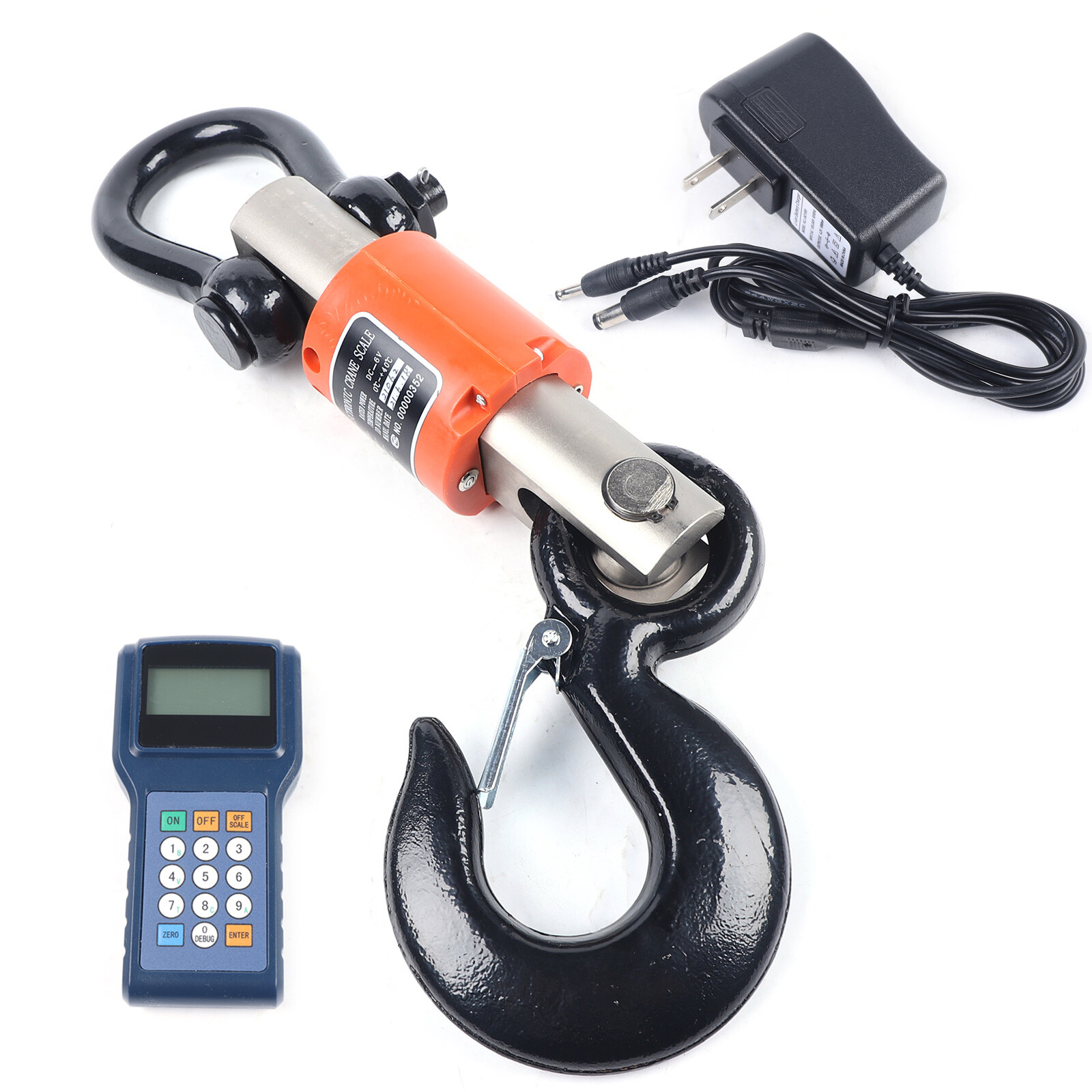 10000kg 10T HD Wireless Electronic Digital Hanging Crane Scale W/ Handheld Meter