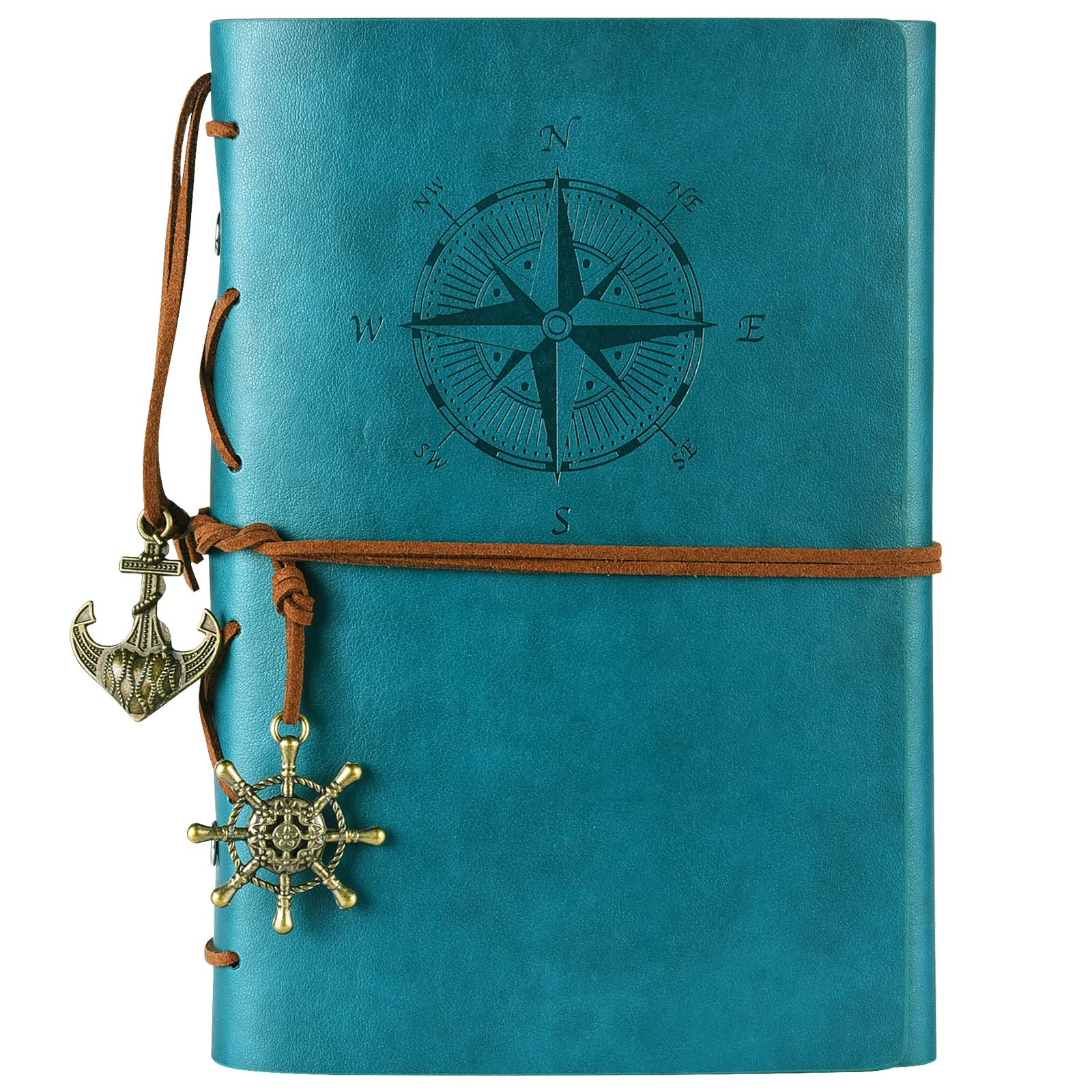 Leather Writing Journal Notebook, MALEDEN Classic Spiral Bound Notebook