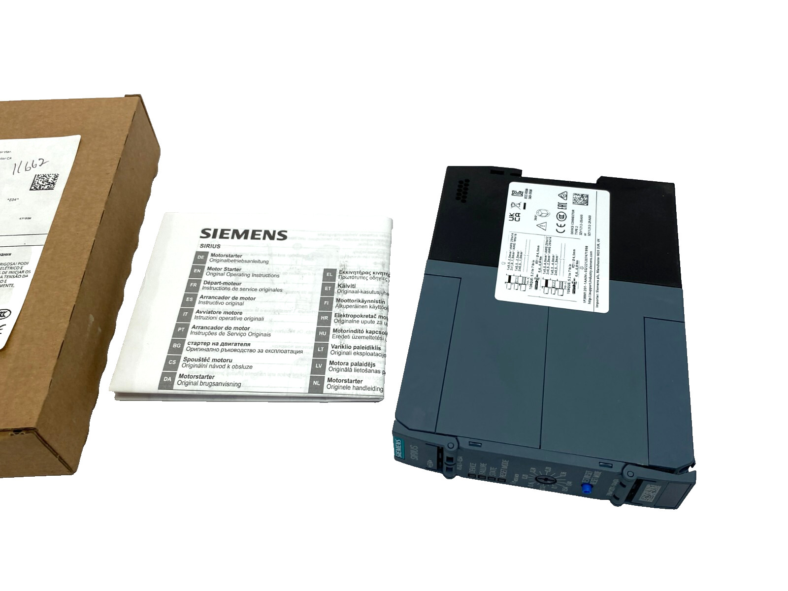 Siemens 3RM1201-1AA04 SIRIUS Reversing Motor Starter 24VDC 0-0.12kW 0.1-0.5A