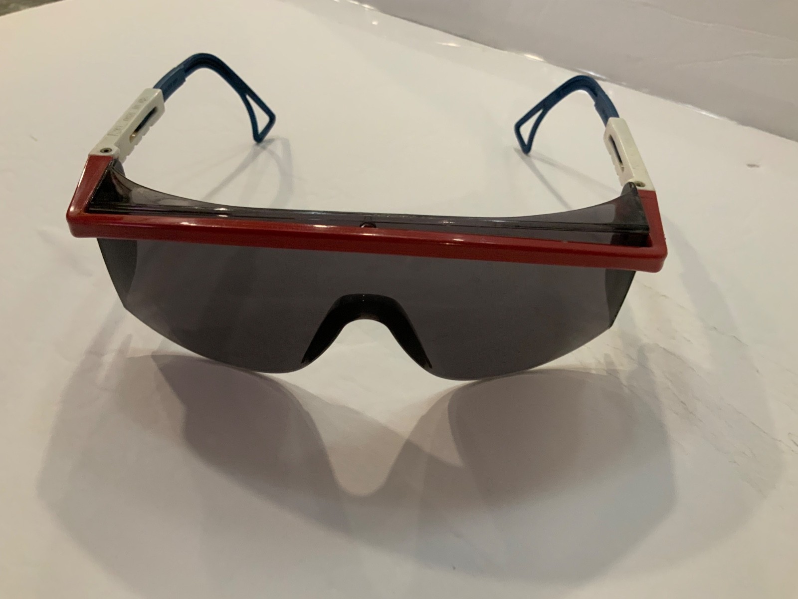 UVEX Astrospec Patriot Frame Dark Lens Safety Glasses Made In USA Z87 VTG