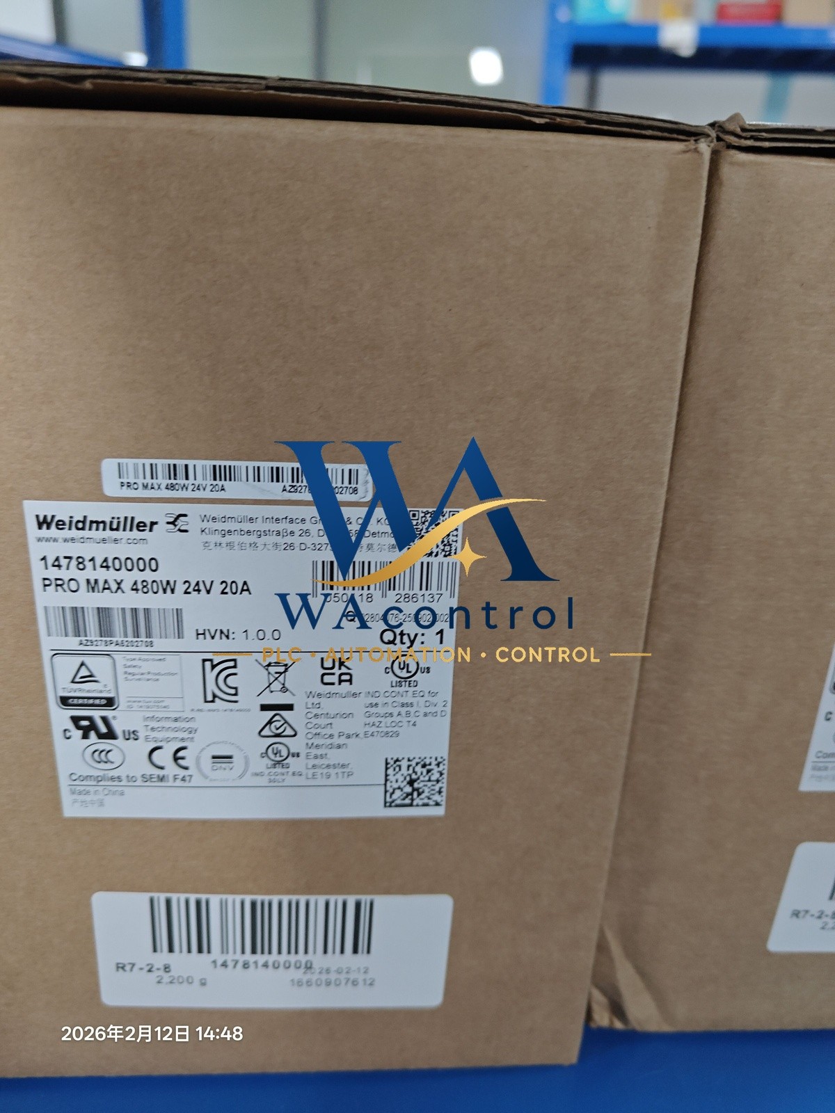 Brand New Weidmuller 1478140000 Real US stock High Quality