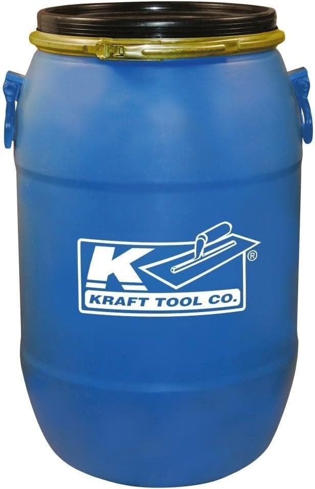 Kraft Tool GG600 7pc Self-Leveling Kit 15 Gal Mixing Barrel Floor Tools