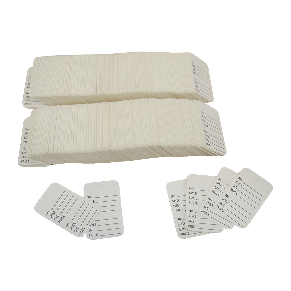 1000 Pcs Large White Merchandise Coupon Price Tag Perforated 1-3/4″x 2-7/8″