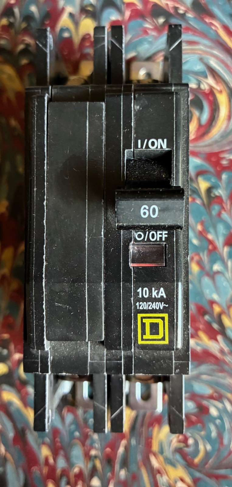 Used Square D QO 60-Amp 2-Pole Standard Trip Circuit Breaker~Model QO260