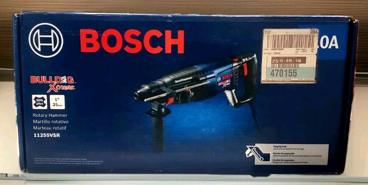 Bosch 11255VSR Bulldog Xtreme Corded 120v 1″ SDS-Plus Rotary Hammer Drill
