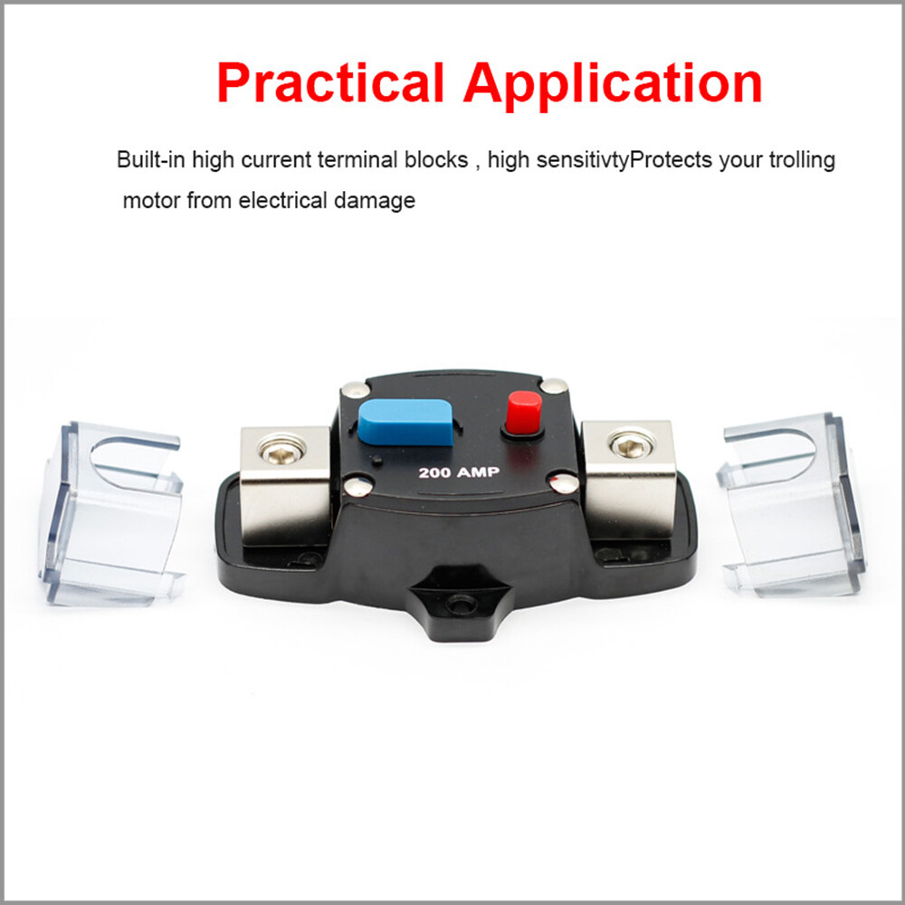 Waterproof Car Circuit Breaker Fuse Reset 30-300 Amp 12V-48V DC Car Boat Auto