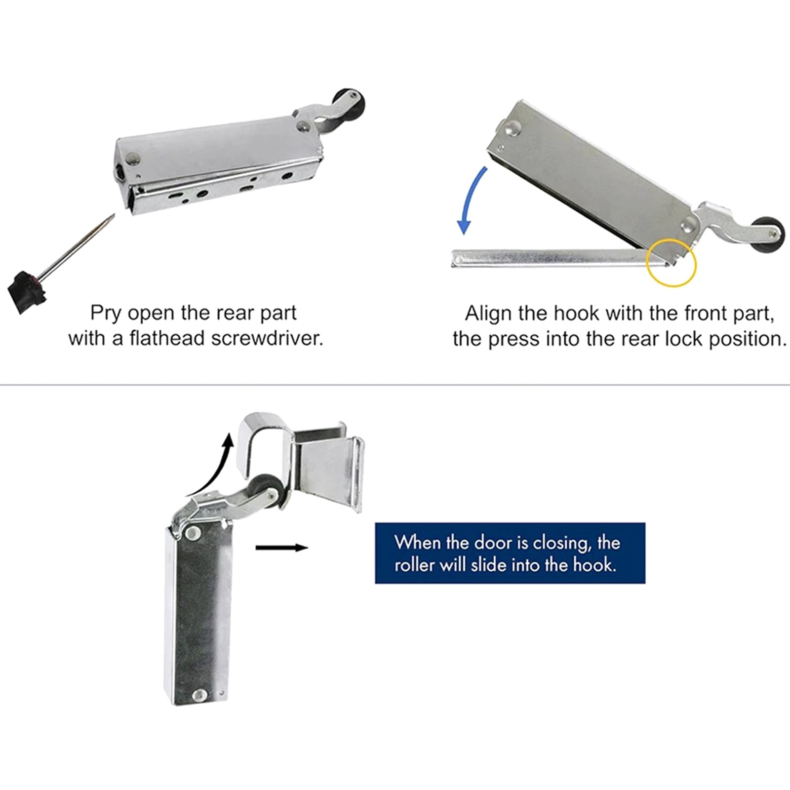 Kason 1094 SureClose Hydraulic Door Closer Flush To 3/4 Inch Hook