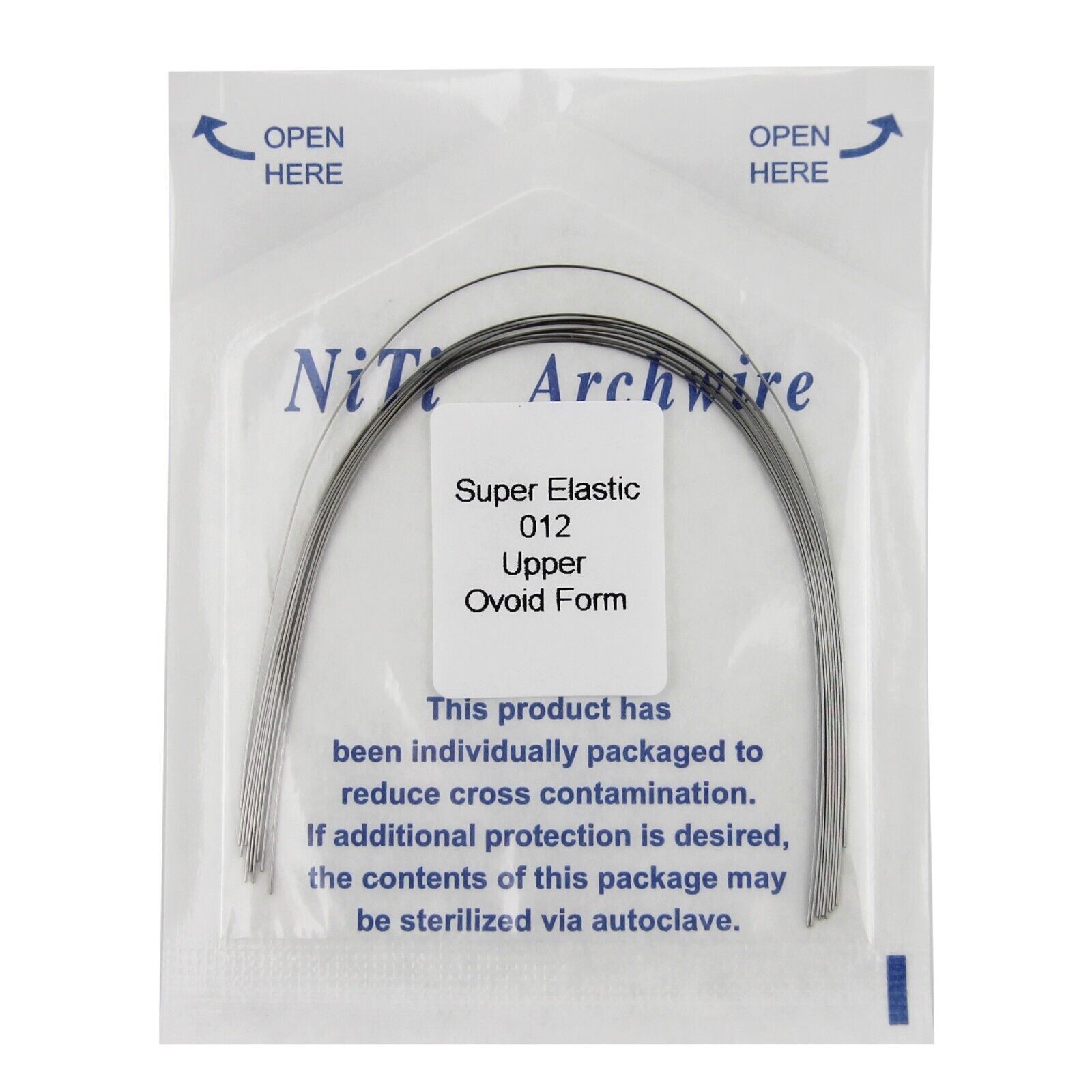 10 Pcs Dental Orthodontic Arch Wire Rectangular Round Niti Super Elastic Natural