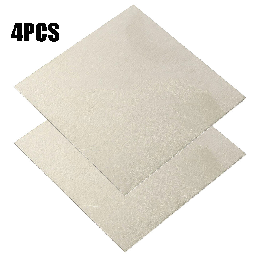 4PCS 100x100mm Pure Nickel Ni Sheet Plate For Electroplating Anode Element 1mm