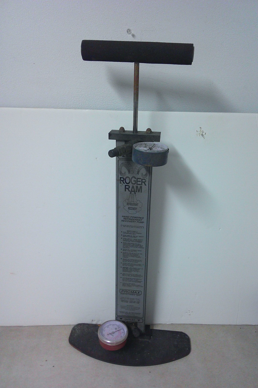 Promax Industries Roger Ram Hand Powered Refrigerant Recovery Pump HVAC Tool