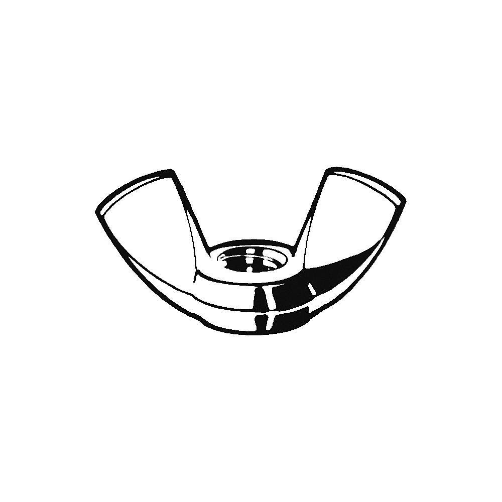 GRAINGER APPROVED U55810.037.0001 WngNt,316,SStl,1.44×0.79in,3/8″-16,1PK 41VA69