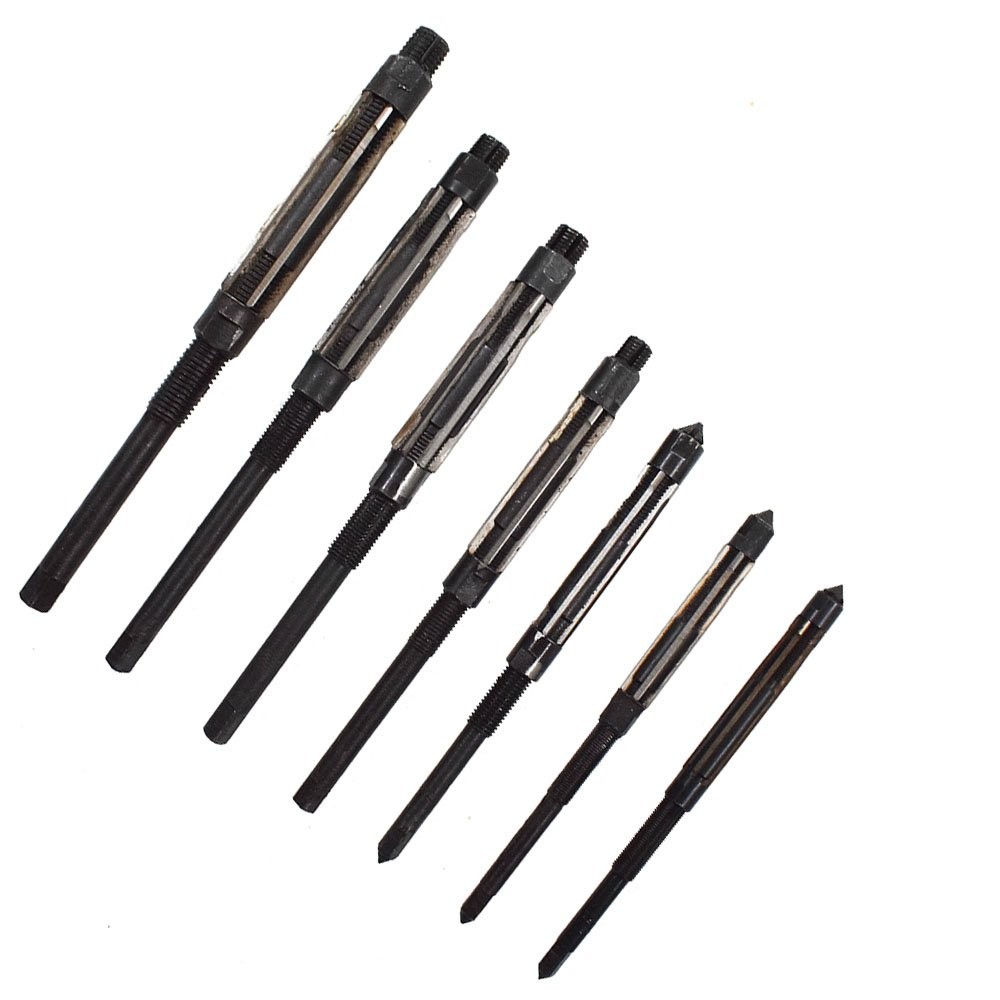 7 Pieces Adjustable Hand Reamers Set 8/A to 2/A Size 1/4 -15/32” HSS