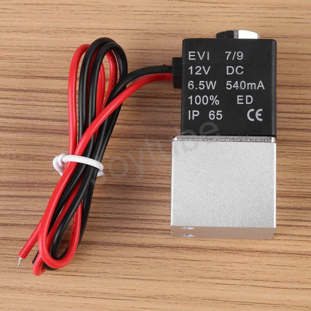 2 Way Normally Closed DC 12V Electric Solenoid Air Valve 1/4″ NPT