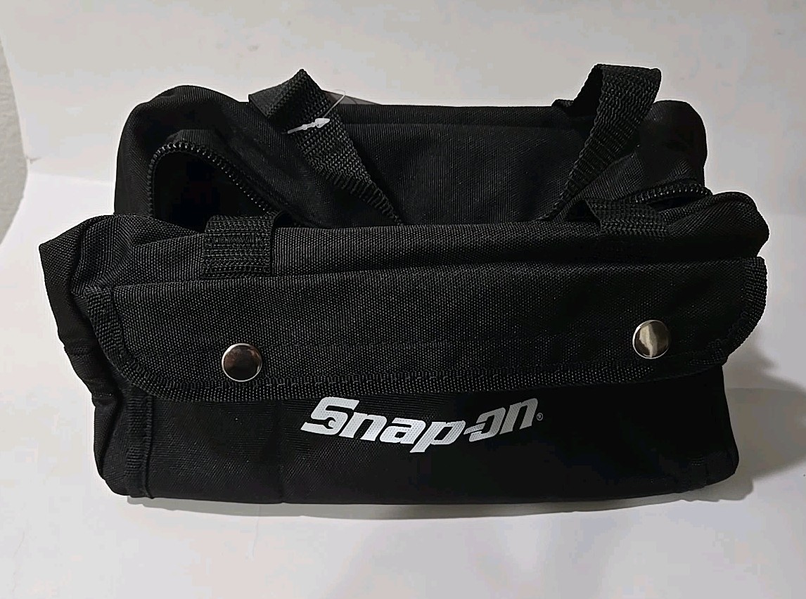 Snap On tools MINI bag tote carry tools 5 Inner & 4 Outer Pockets 11 Inches NEW!