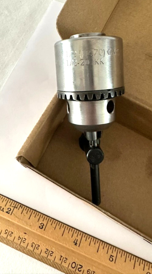 Jacobs 1/2″ Capacity Drill Chuck w/ Proper KK Key USA 1/2-20 Thread