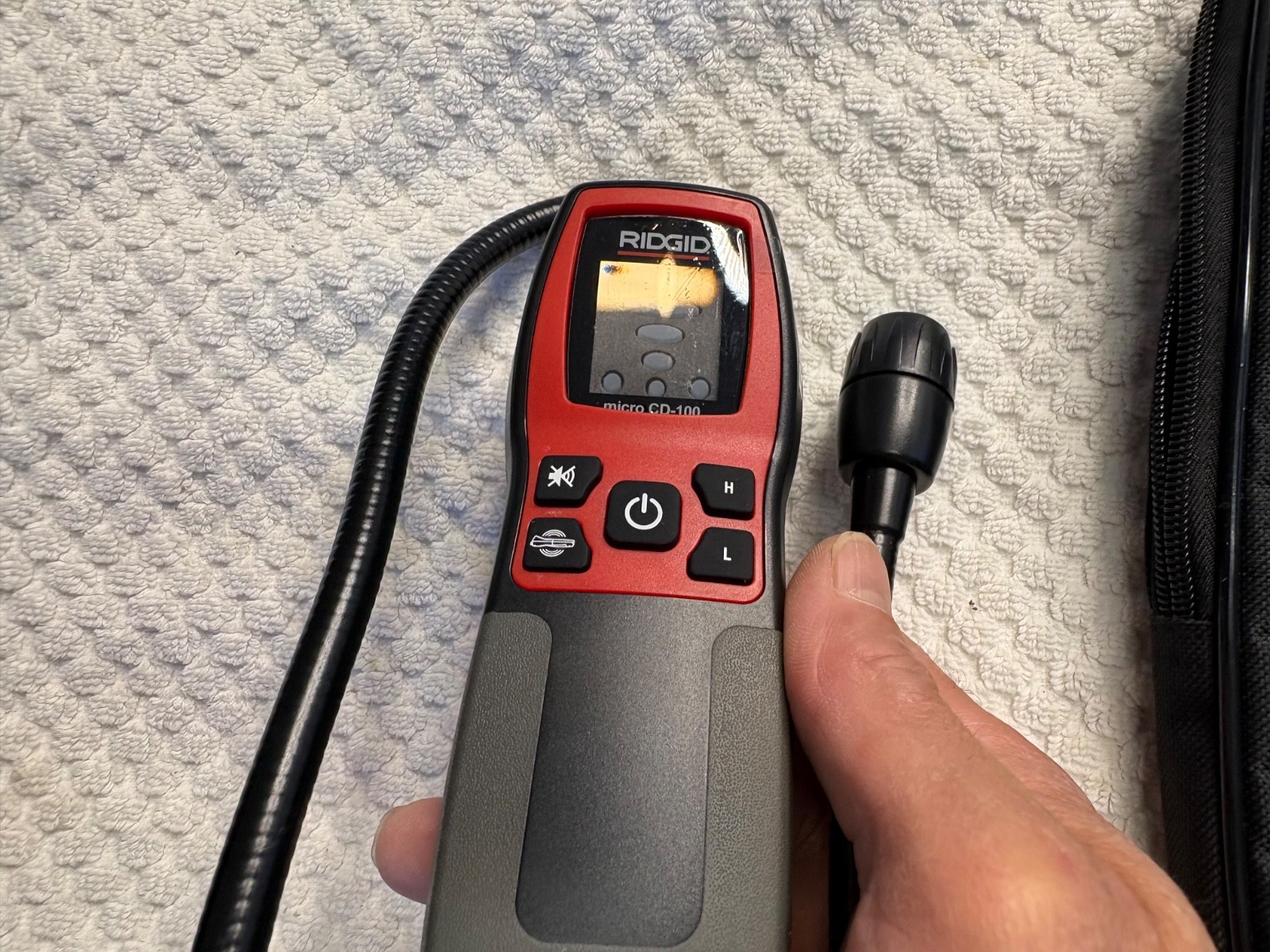 Ridgid Micro CD-100 Combustible Gas Detector With Nylon Soft Case & Batteries