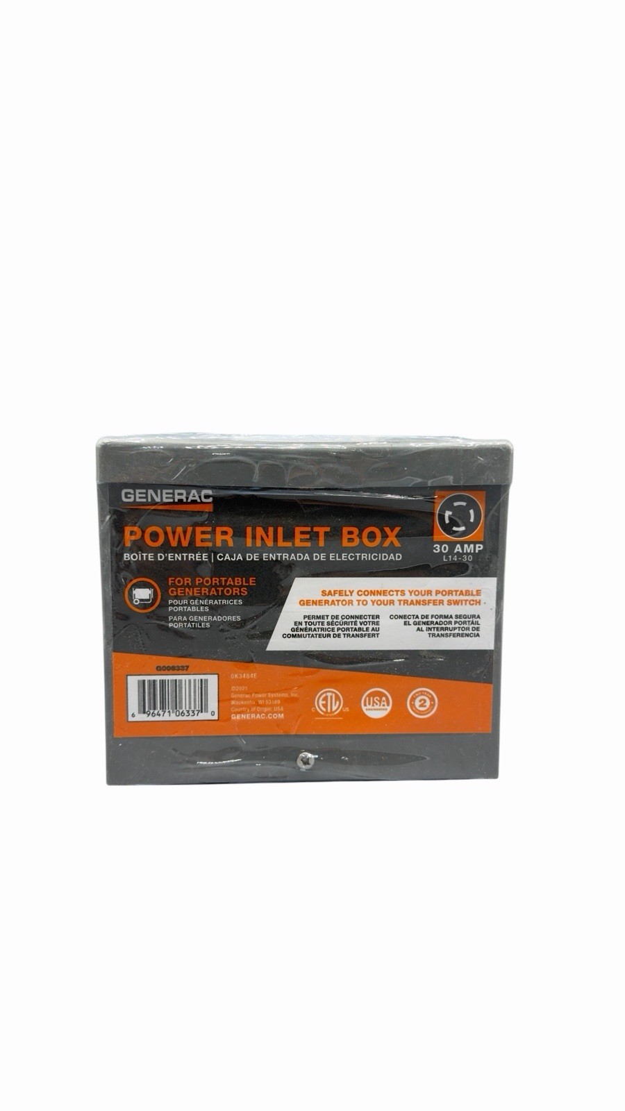 Generac 30A Outdoor Generator Power Inlet Box 6337 NEW Sealed!
