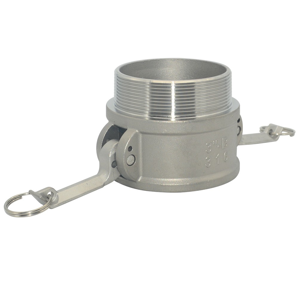3″ 3 in Type B Camlock Female to Male NPT Stainless Steel 316 Pipe Fitting