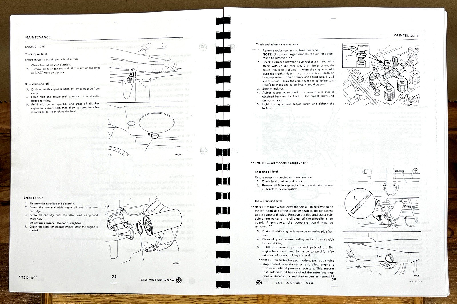 Leyland 245 262 272 282 Tractor Service Manual Repair Shop Workshop Maintenance