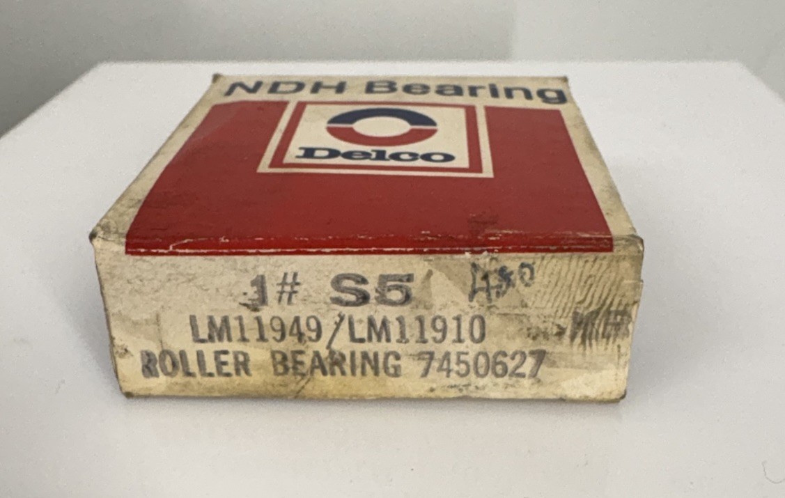 Delco NDH Bearing #1 S5 LM11949-LM 11910/ Roller Bearing 7450627-New/ Sealed