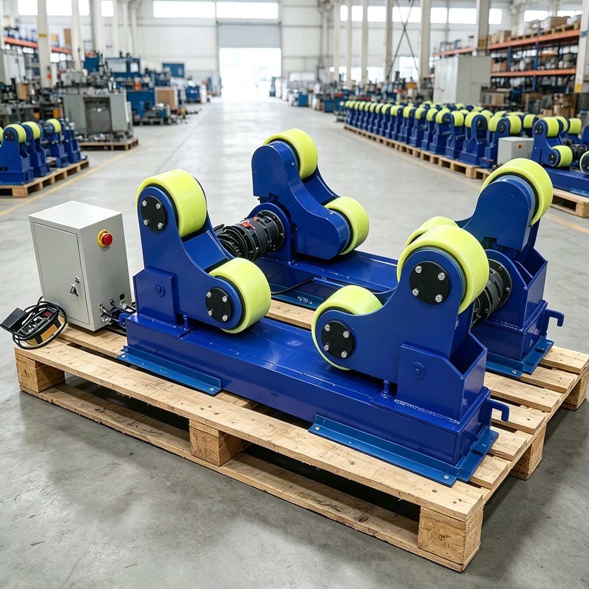 5T Self-Adjusting Welding Rotator 220V VFD Pipe Positioner Tank Turning Rolls