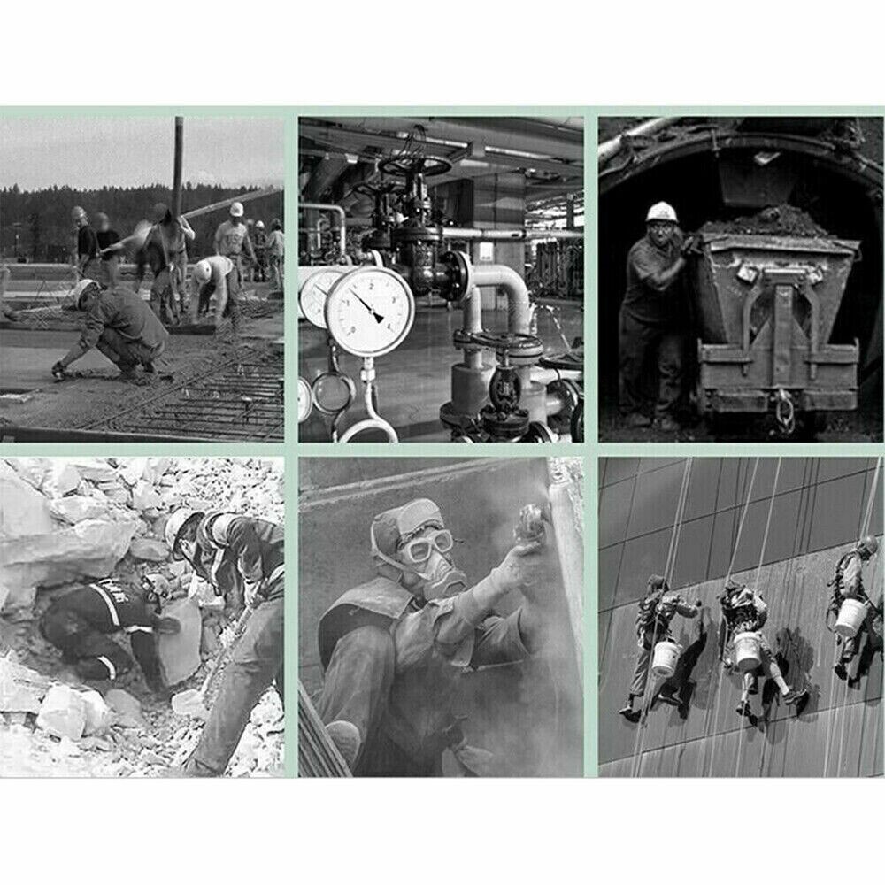 Safety Gas Mask Respirator Half Face For Painting Spraying Facepiece +20 Filters