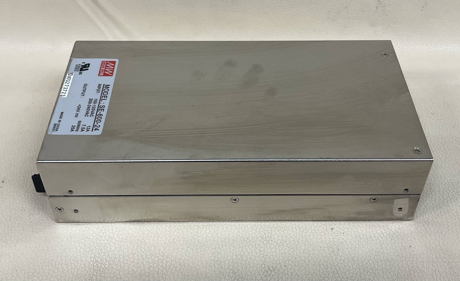Mean Well 25A 24V AC-DC Enclosed Power Supply SE-600-24