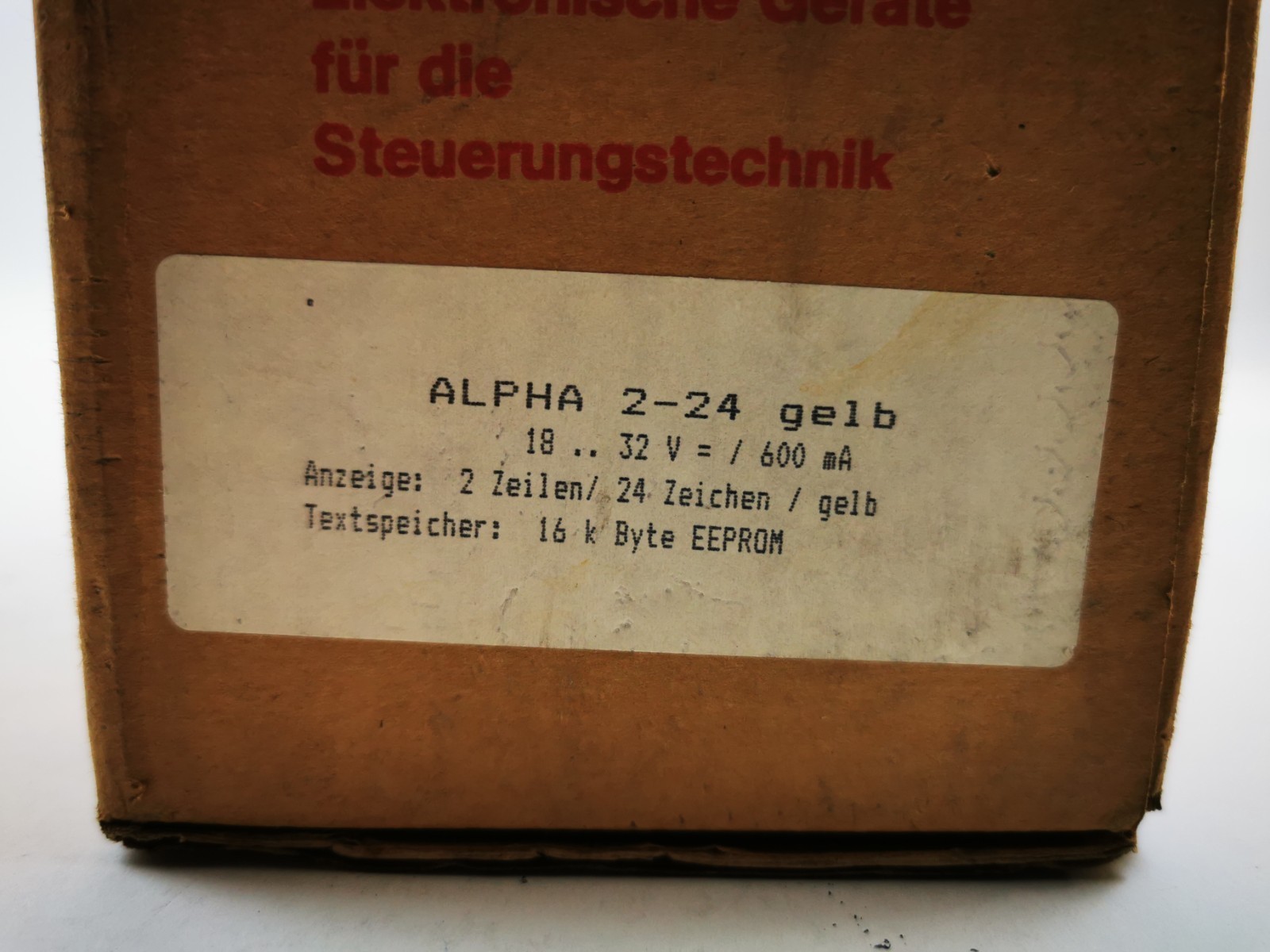 Ebelt Alpha 224 A Yellow Display