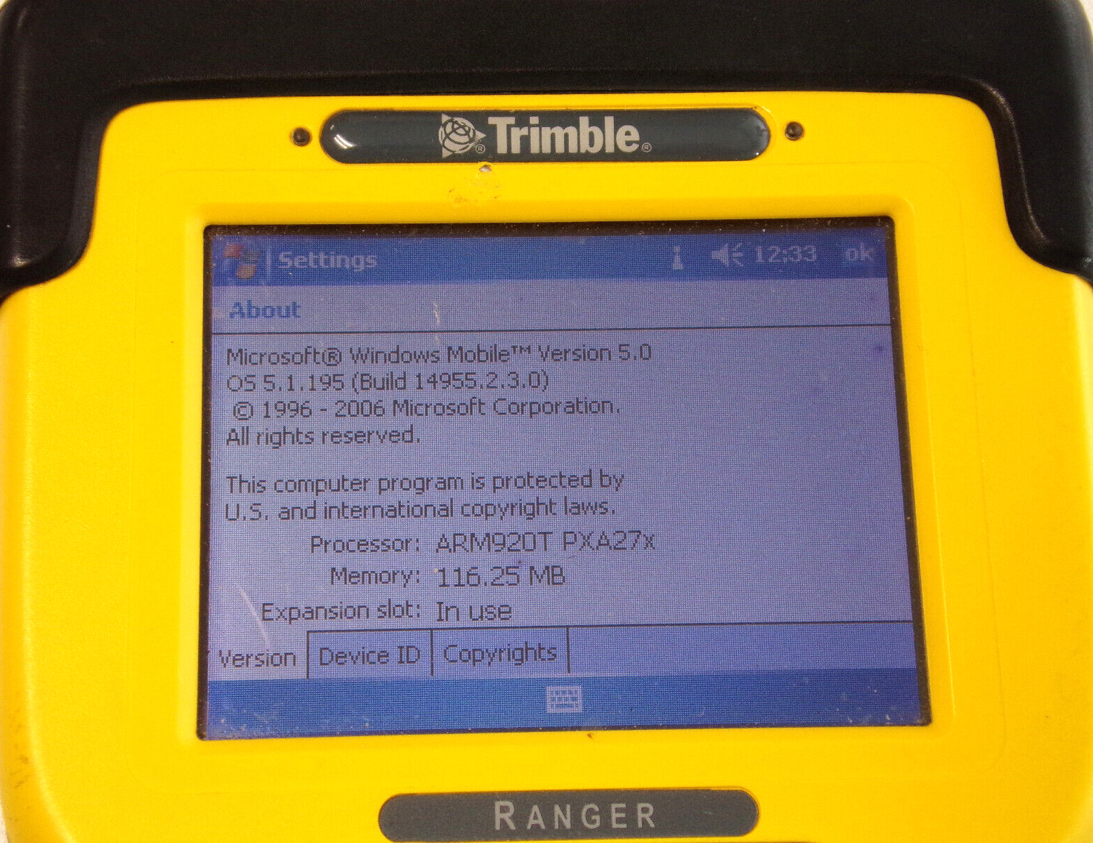 Trimble Ranger 51C11671 GPS Data Collector, Microsoft Windows Mobile Version 5.0