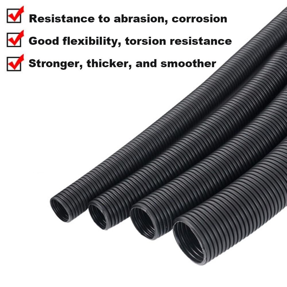 30 FT 1/4” Wire Loom Split Tubing,Dog Cat Cord Protector,Split Wire Loom Tubi…