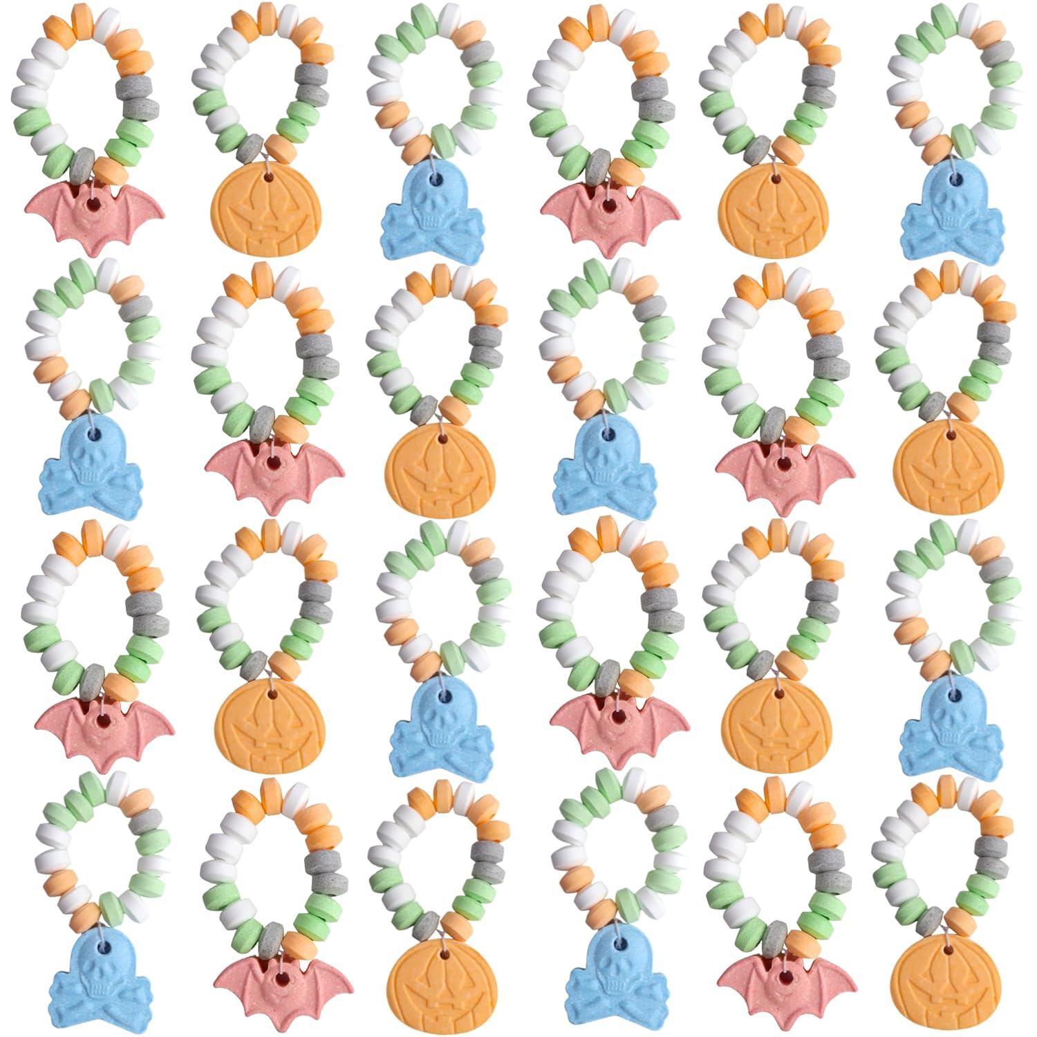 Halloween Candy Bracelets, Trick or Treat Pass Out Candies, 24 Count | Individua