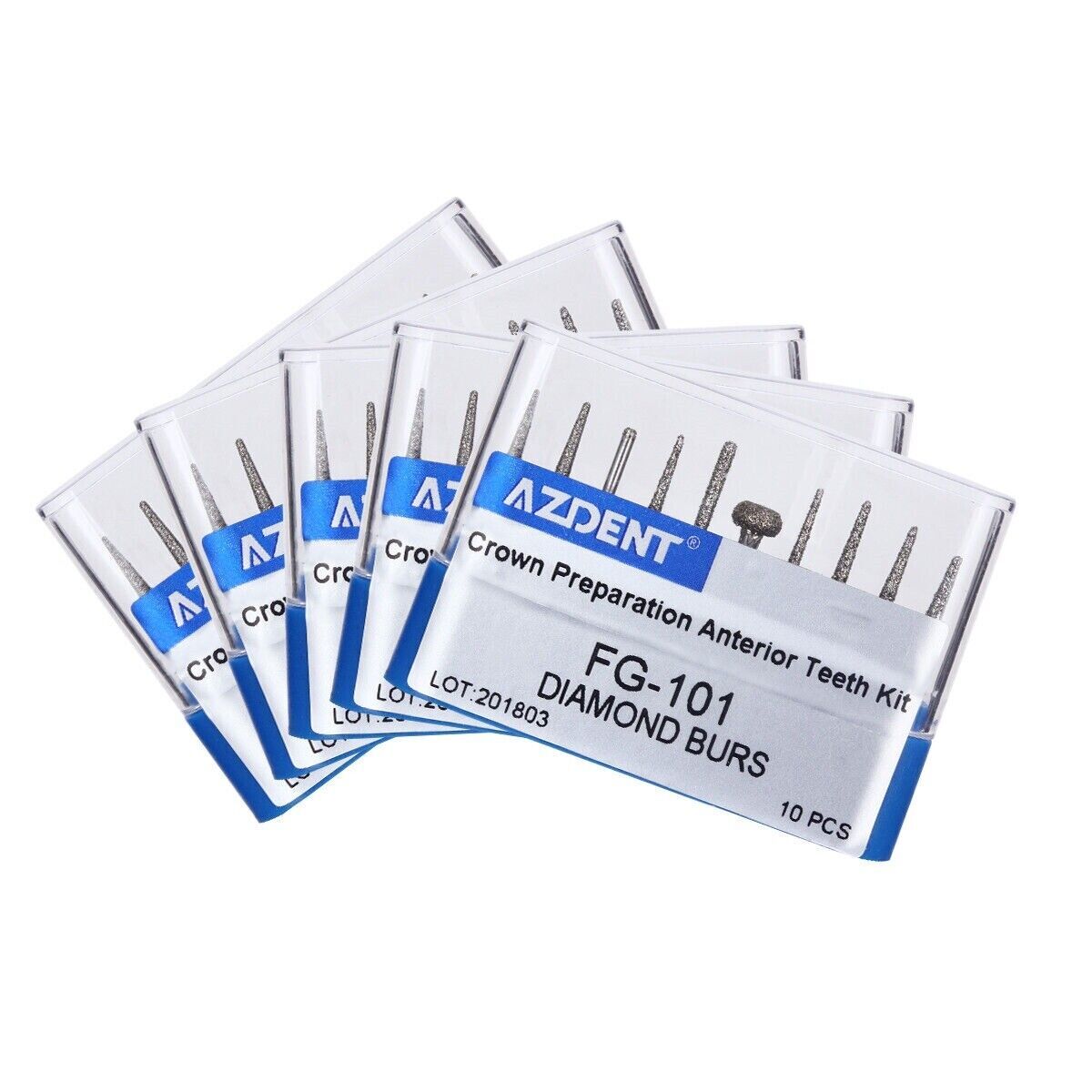 Fresas de Diamante Dental Kit de Taladros para Alta Velocidad Pieza de