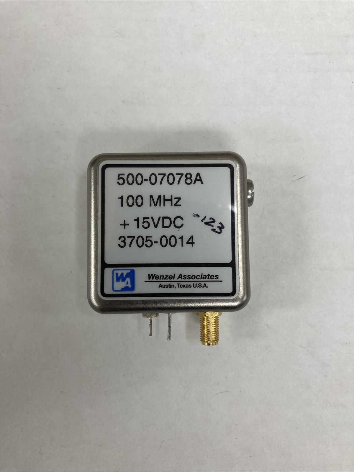 Wenzel associates 100 MHz 15V Crystal Oscillator MADE IN USA 🇺🇸 / US Seller