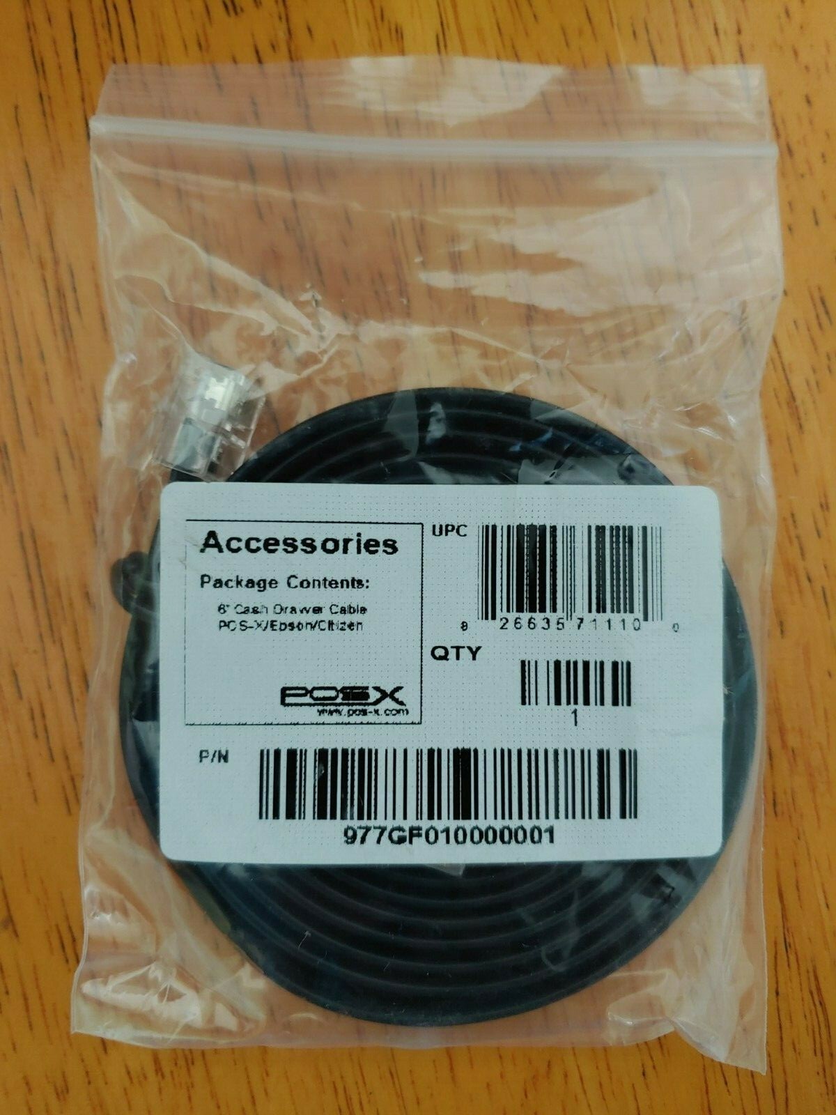 POS-X Kick Cable / Cord for EPSON, Citizen Receipt Printers to POS-X Cash Drawer