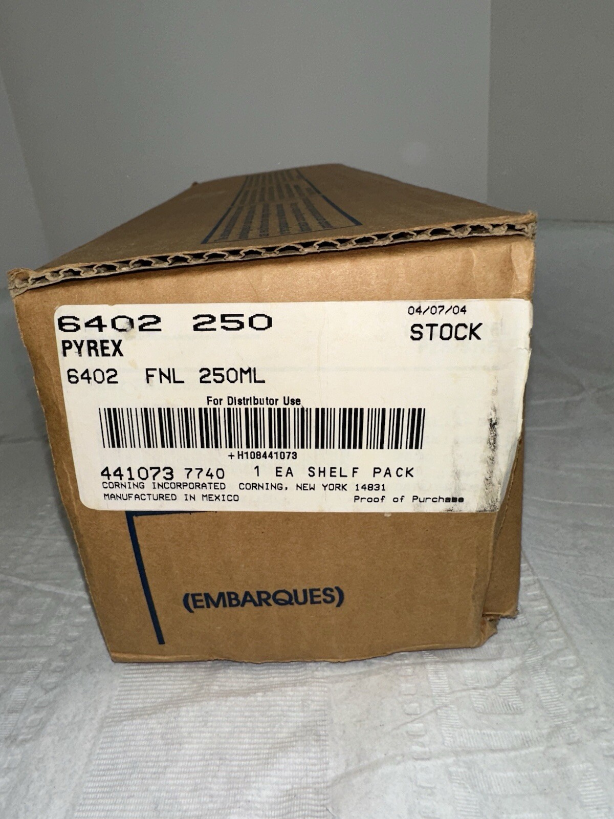 PYREX 250mL Cock Stopper 6402