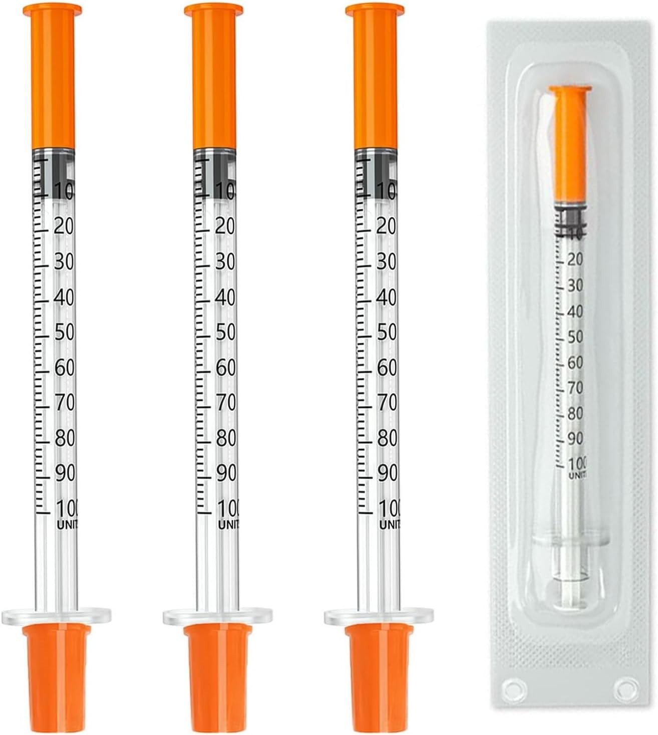 30 Pack 1cc 30G Syringes – Individually Wrapped Lab Supplies for Precision Use