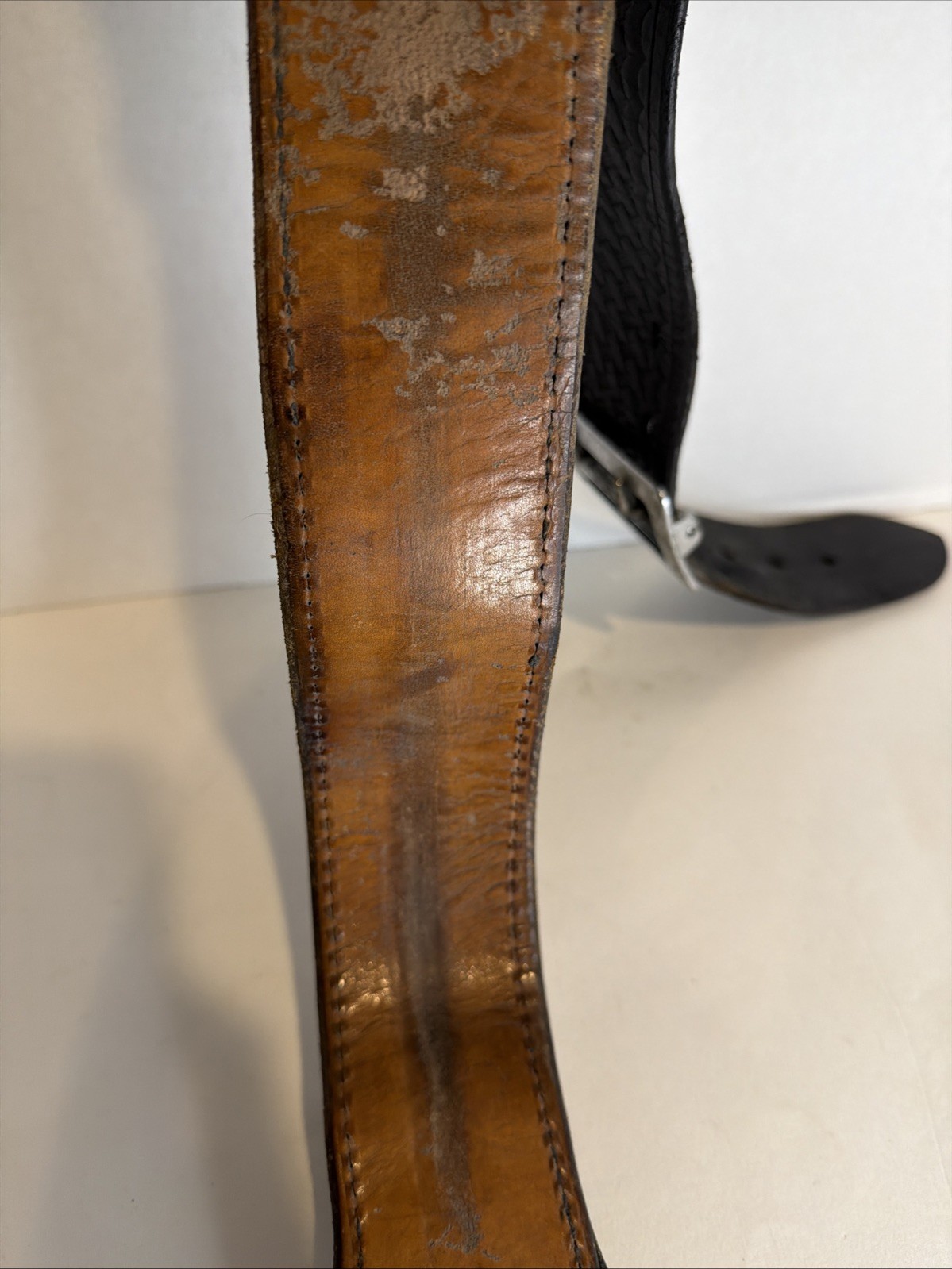 Tex Shoemaker & Sons Basketweave Leather Duty Belt 40” Holster Gun Belt + Buckle
