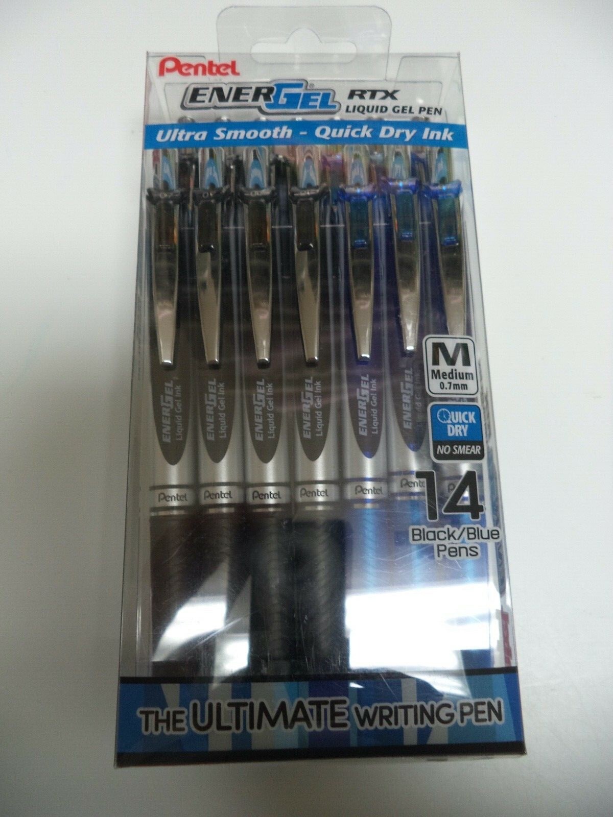 14 🔥Pentel EnerGel RTX Retractable Liquid Gel Pen 0.7mm Medium Assorted Colors