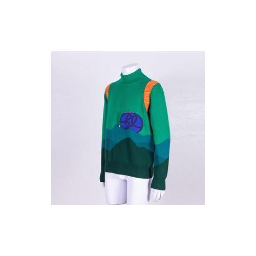 High Level HL – Knit Turtle Neck Collar Knitwear Menswear Sweater Sleeves Pocket