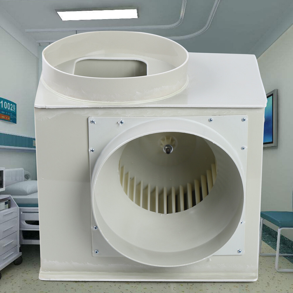 300W Lab Centrifugal Extractor Fan Blower Fume Hood Chemical Cabinet 1450r/min