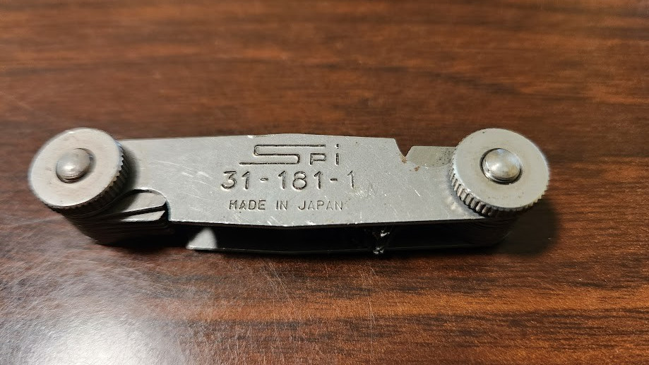 VINTAGE SPI #31-181-1 Stainless Steel Leaf Screw Pitch gauge (made in Japan)