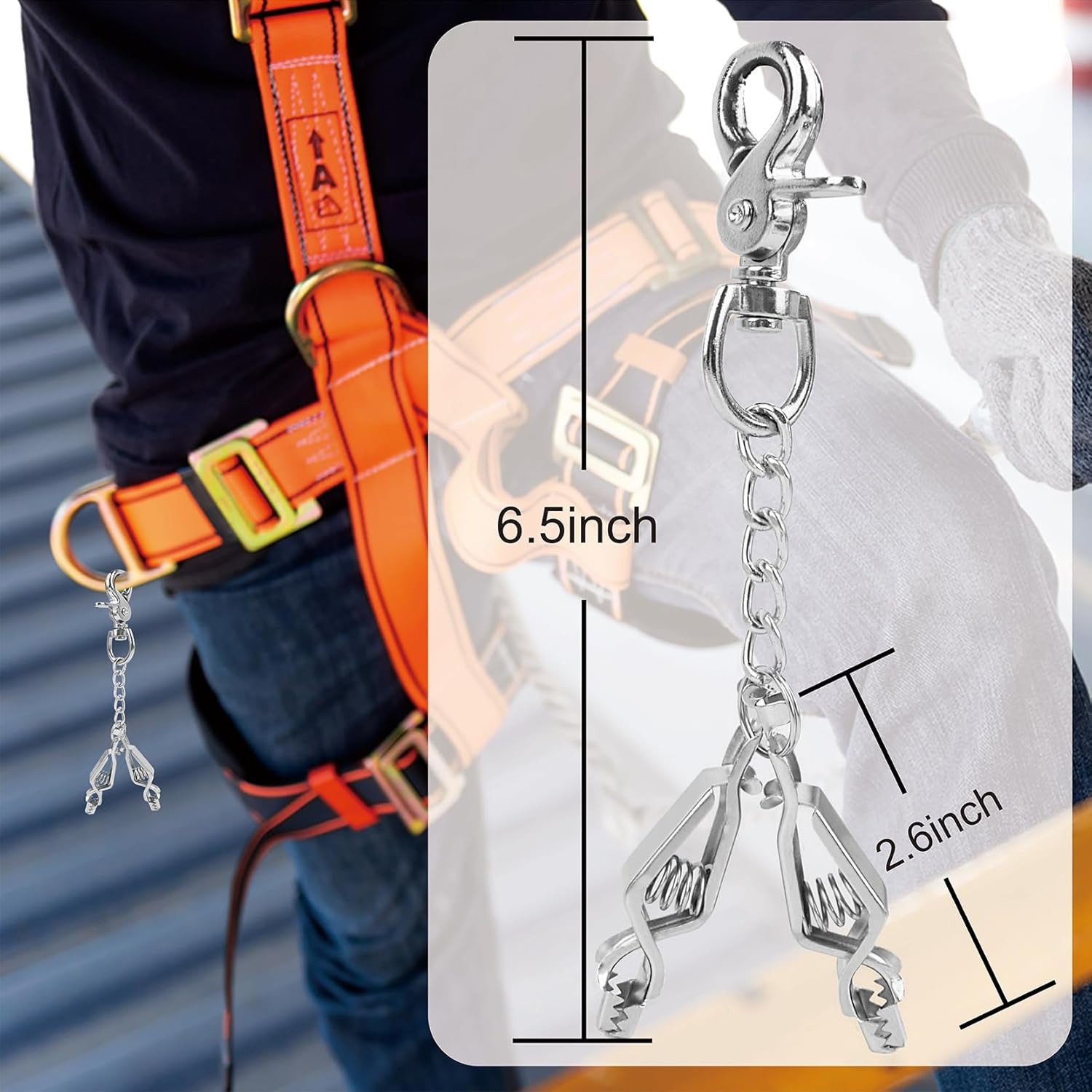 Metal Glove Clip Heavy Duty Glove Clips for Work Glove Holders Safety Glove Clip