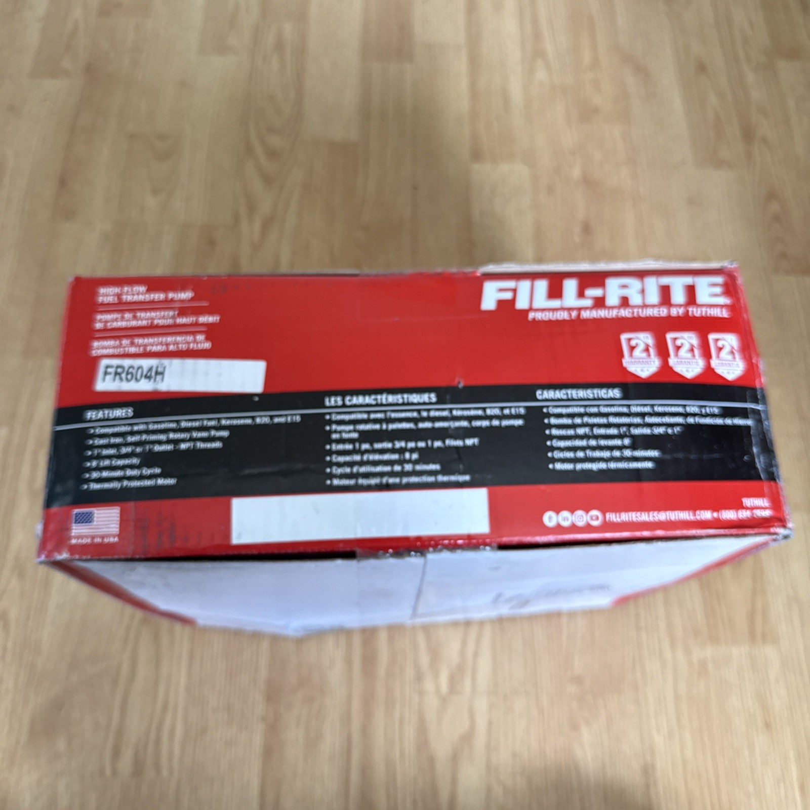 Fill-Rite 115V AC 15 GPM Heavy Duty Fuel Transfer Pump (FR604H)