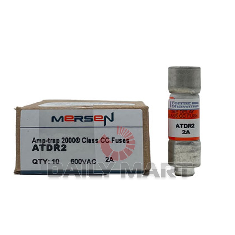 10PCS/New in Box FERRAZ SHAWMUT ATDR2 Fuse 2A 600VAC