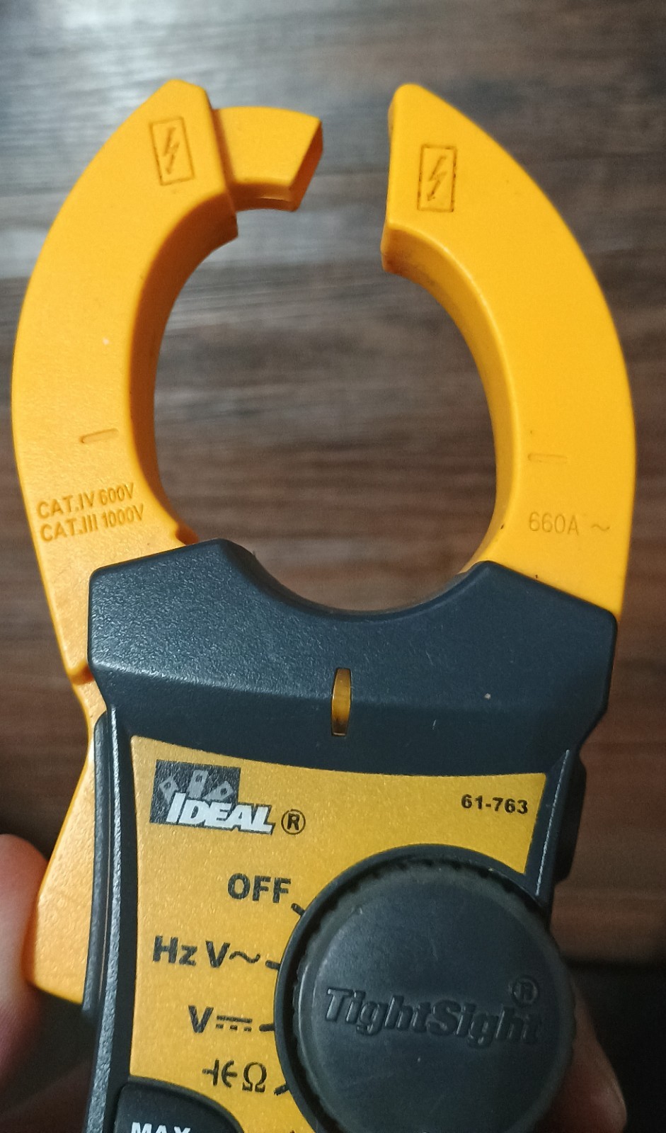 IDEAL 61-763 True RMS Clamp Meter CAT IV 1000V 600A 4000 Count Backlit