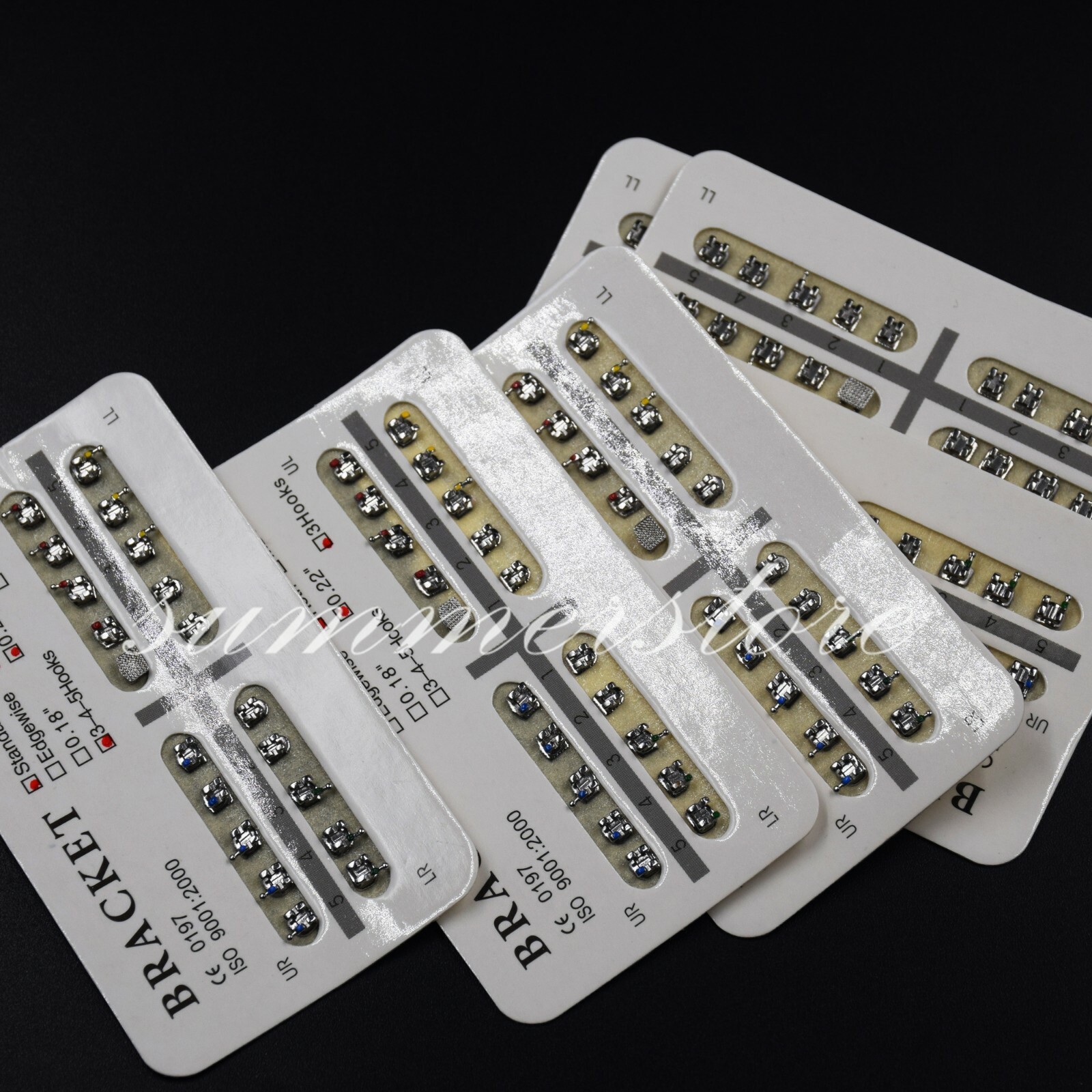 Dental Ortho Bracket Braces Mini/Standard 018/022 Roth/MBT/Edge No/3/345 Hooks