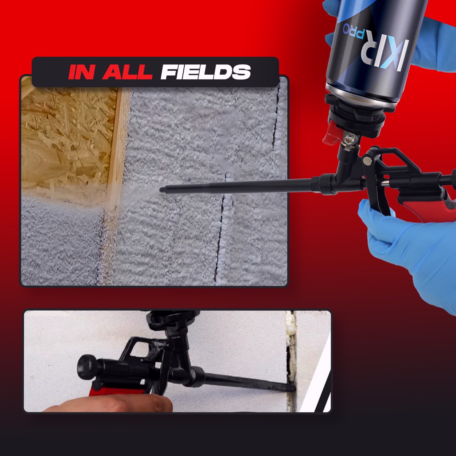 Luft Professional Expanding Spray Foam Gun (1 Gun + 9 Tips and Tools)
