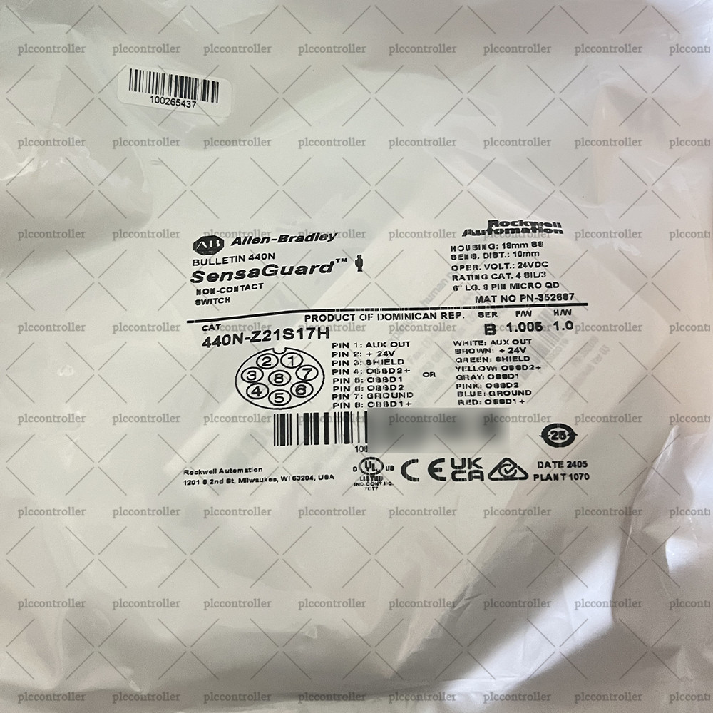 New Allen-Bradley 440N-Z21S17H Guardmaster Non Contact Switch SensaGuard
