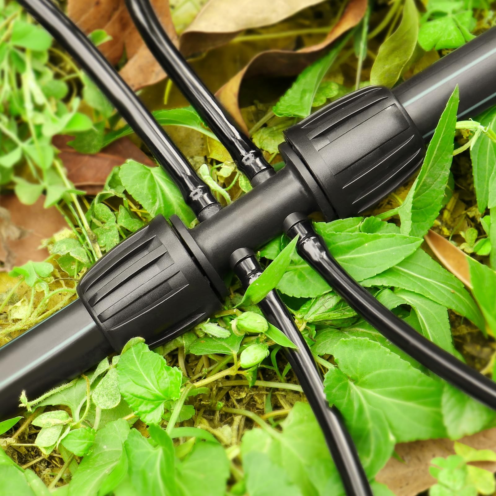Drip Irrigation Fittings for 1/2 Inch to 1/4 Inch Tubing Reducing Teeï¼š1/2″ 1/