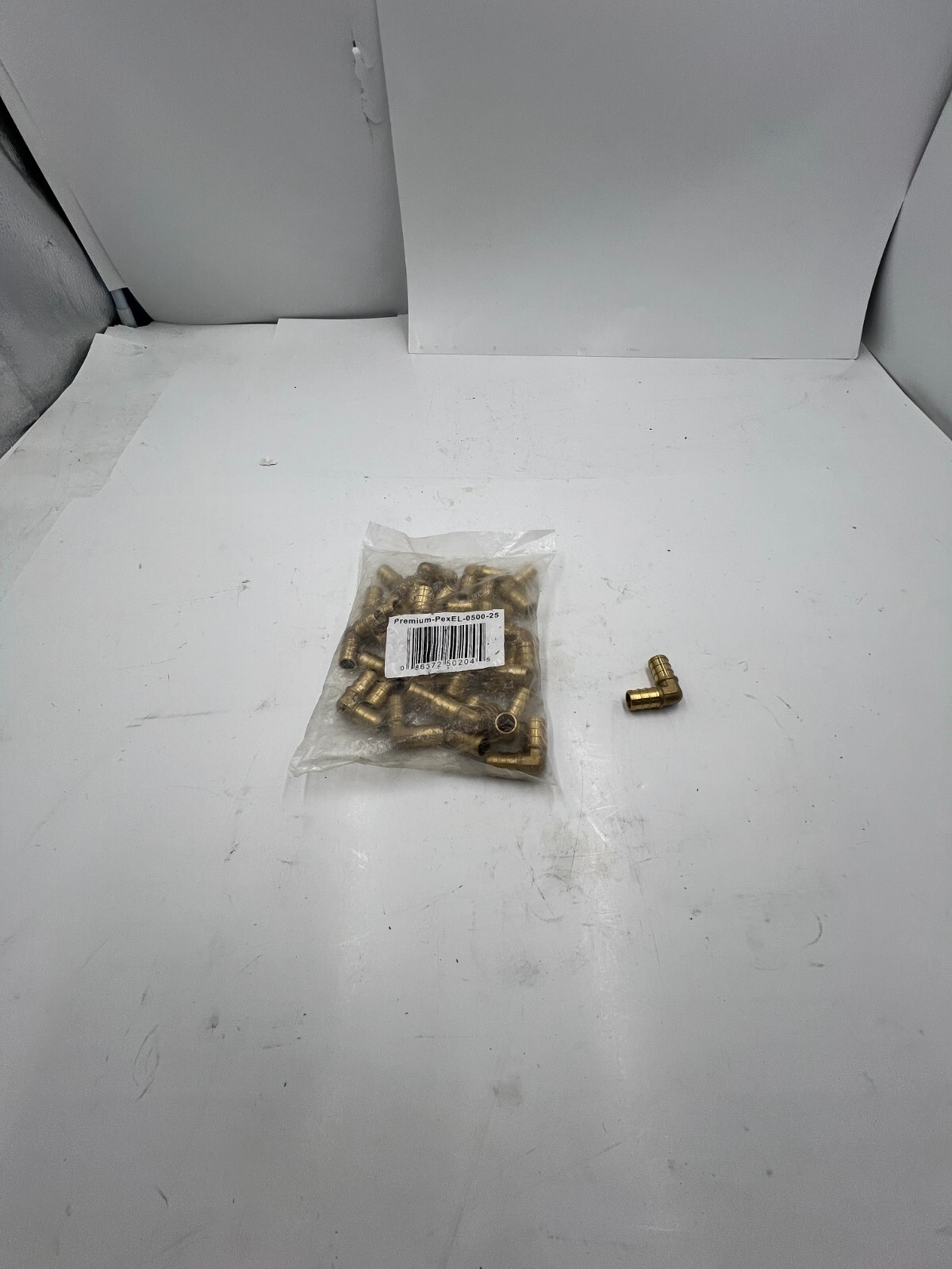 Pack Of 25 Pex Fitting Pex Elbow,Brass Crimp Fittings Elbow 0.5 Inch, EL-0500-25